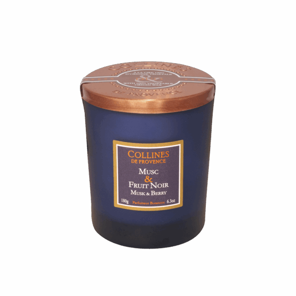 Musc & Fruit Noir - Bougie Parfumé 180g