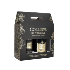 Rose Noire - Coffret Bougie 180g & Parfum d'intérieur