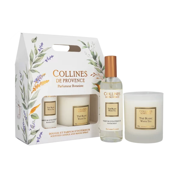 Thé Blanc - Coffret Bougie 180g & Parfum d'intérieur – Image 2